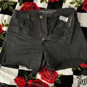 american eagle high rise stretch shorts size 12